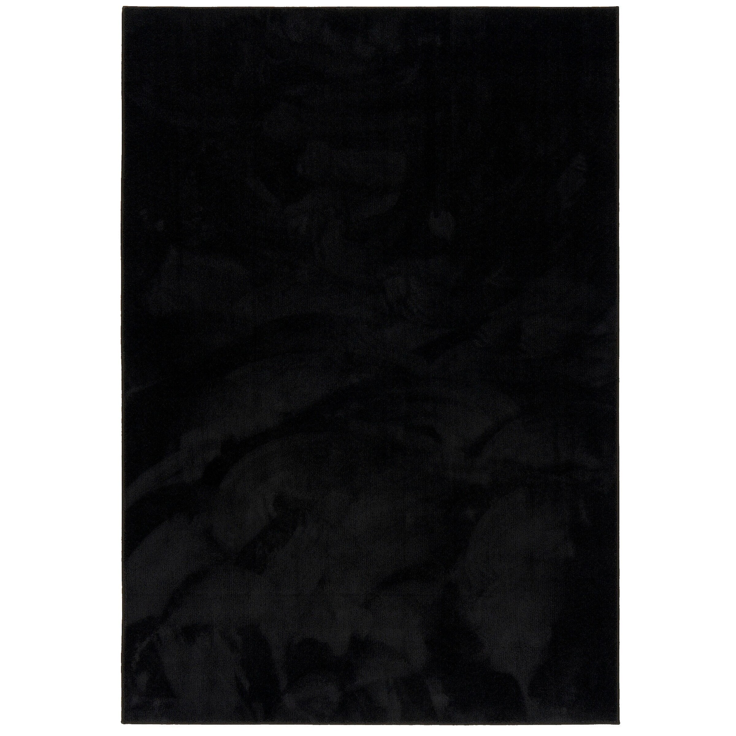 Pergamon Hochflor Langflor Teppich Super Soft Melia Kids Schwarz - 160x230 cm