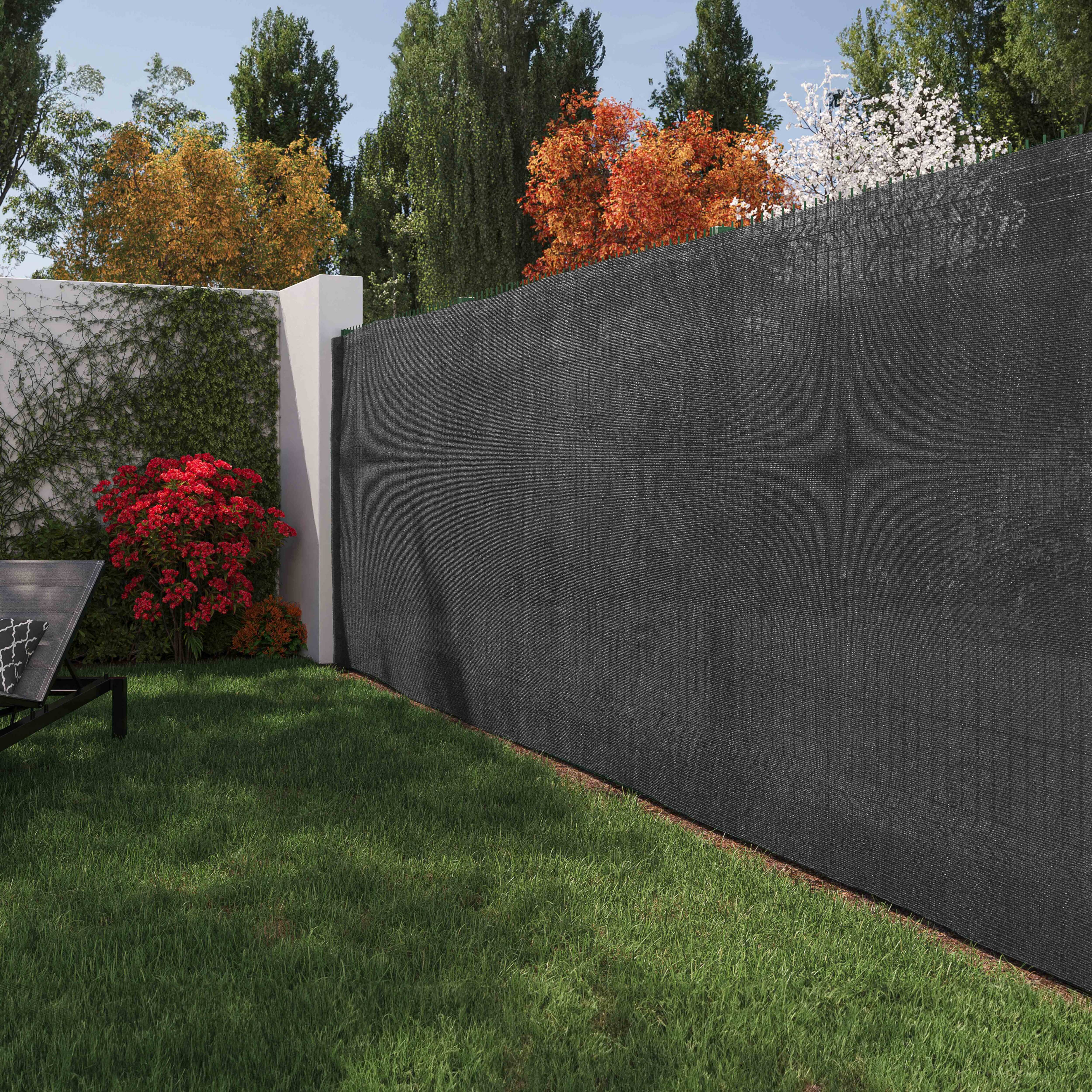 Brise-vue gris anthracite occultation 85% - 1,80m x 25m