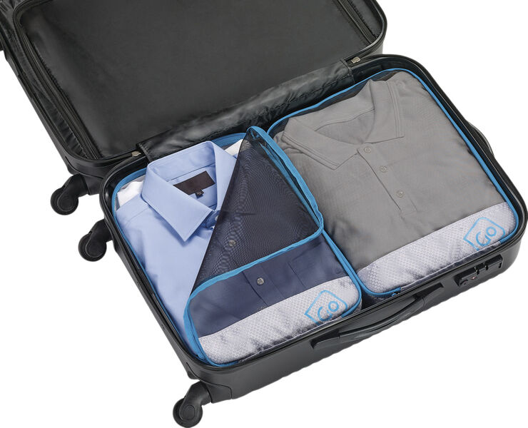 Go Travel Twin Packing Cubes Grey