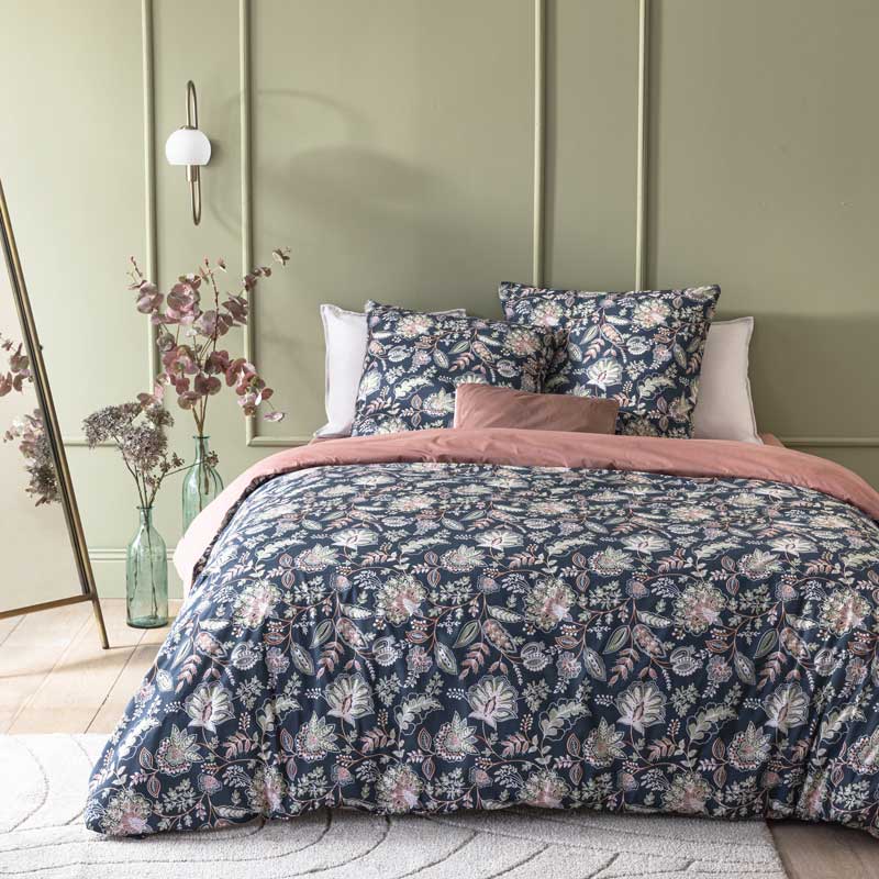 Parure de lit 'Indila' bleue