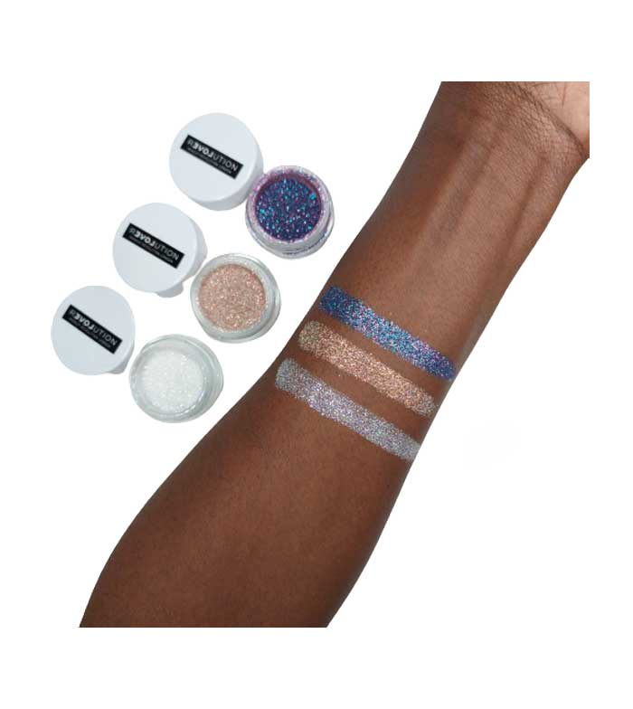 Revolution Relove - *Euphoric* -  Glitter solto iridescente para todos os fins - Ice White