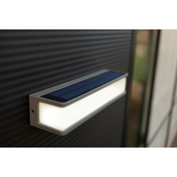 LUTEC tuinlamp Doblo Solar antraciet 16,5W 1800 lumen met bewegingssensor