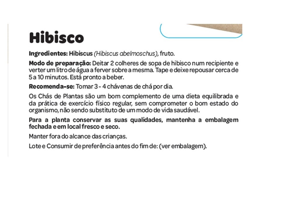 CHÁ SALUTEM EM SACO HIBISCO 40G