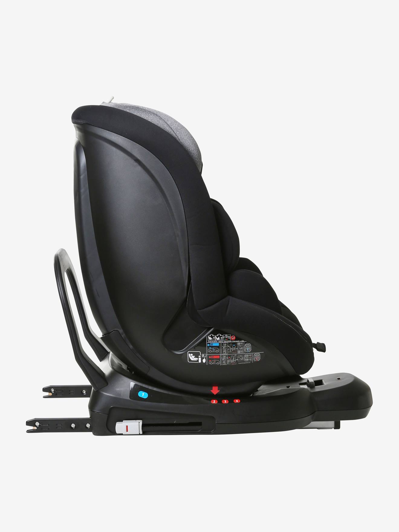 Cadeira auto giratória Isofix VERTBAUDET i-Size Spiro Grupo 0+/1, preta