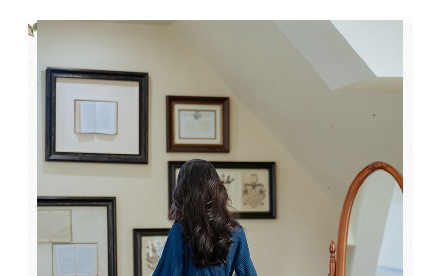 Nebbia - Set: Mock Neck Effen Trui + Geruite Midi A-lijn Rok