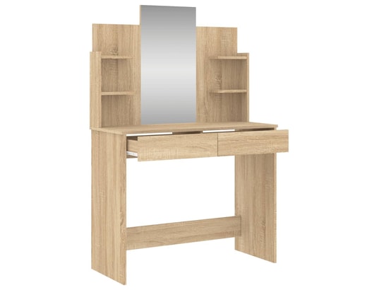 VIDAXL - Coiffeuse avec miroir chêne sonoma 96x39x142 cm