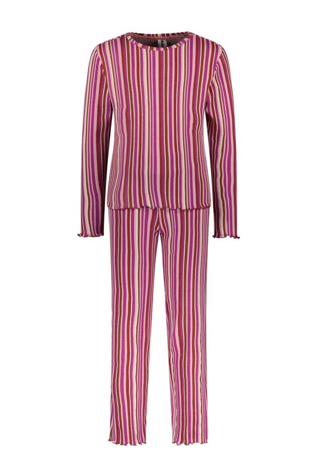 B.Nosy gestreepte pyjama Zahra paars/roze