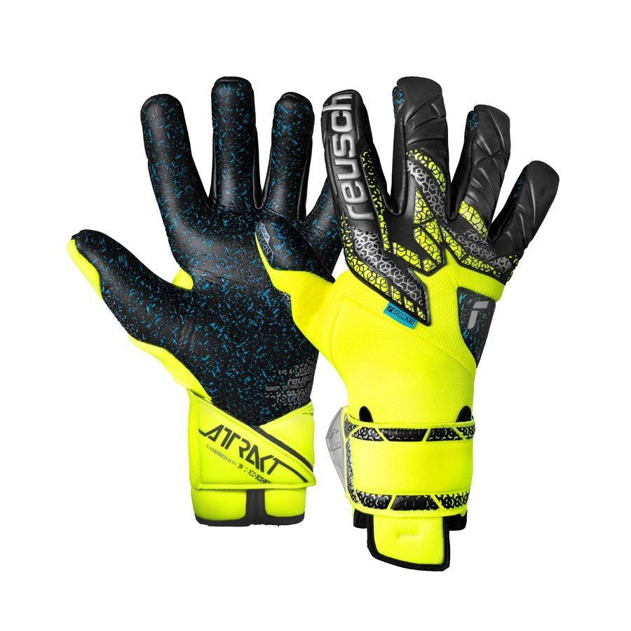 Reusch Gants de Gardien Attrakt Fusion Guardian GK:LAB - Jaune/Argenté/Noir