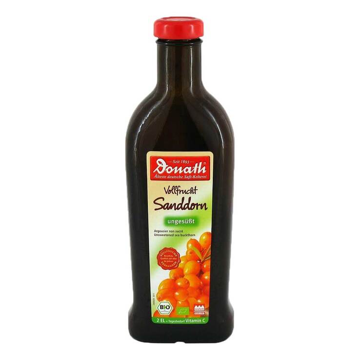Donath Vollfrucht Sanddorn ungesüßt Bio, 500 ml