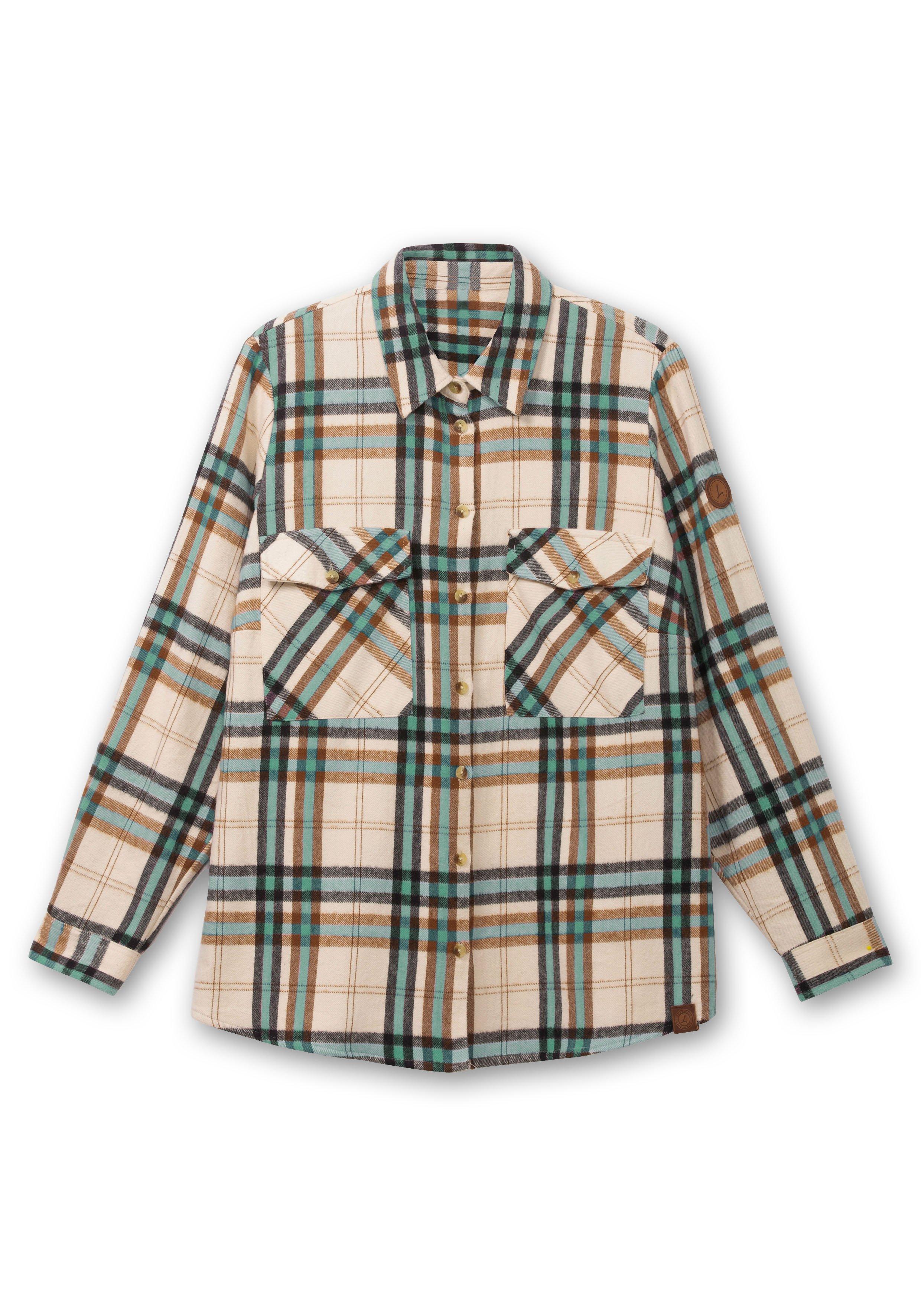 Karierte Bluse aus weich angerautem Flanell