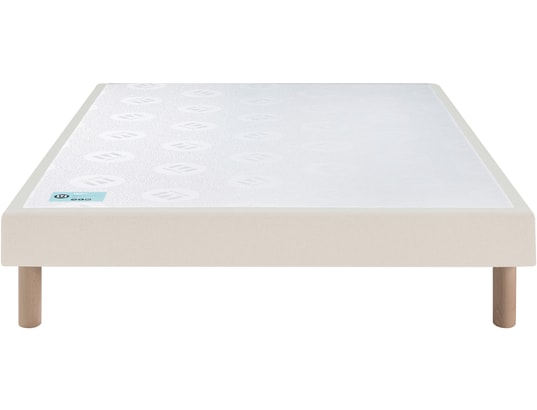 MERINOS - Sommier 120 x 190 Du Matin tissé sable blanc 1219
