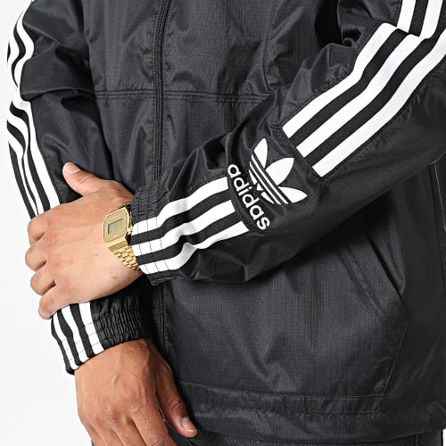 Veste Zippée A Bandes Lock Up HC2006 Noir