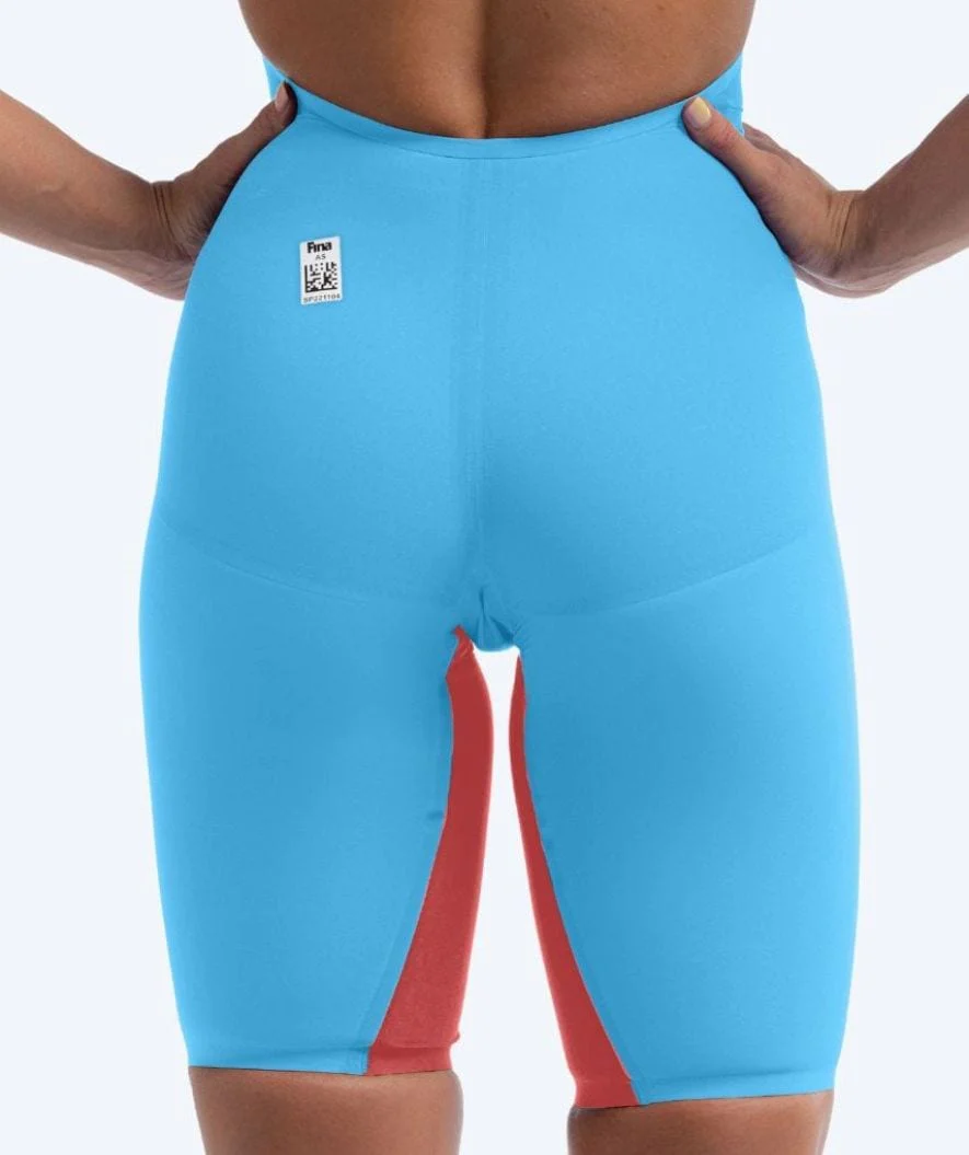 Speedo konkurrence badedragt til damer - LZR Pure Valor 2.0 - Lyseblå/rød
