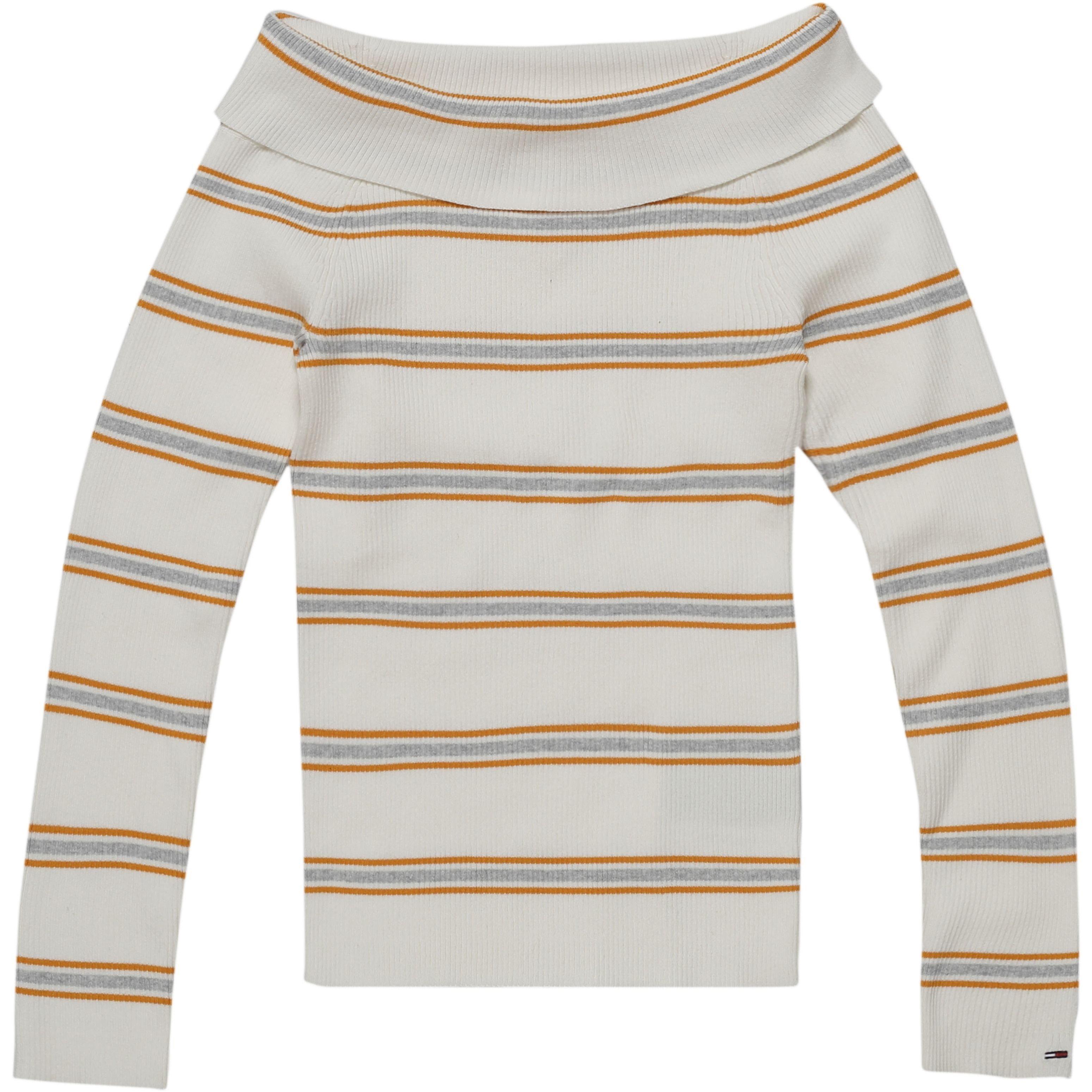 Tommy Jeans Off Shoulder Rib Sweater