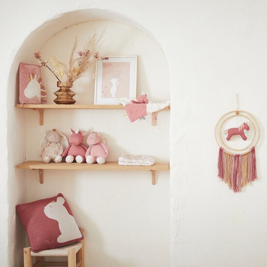 Lina & Joy Attrape-Rêve Tricot Bio    Rose        de               Noukies