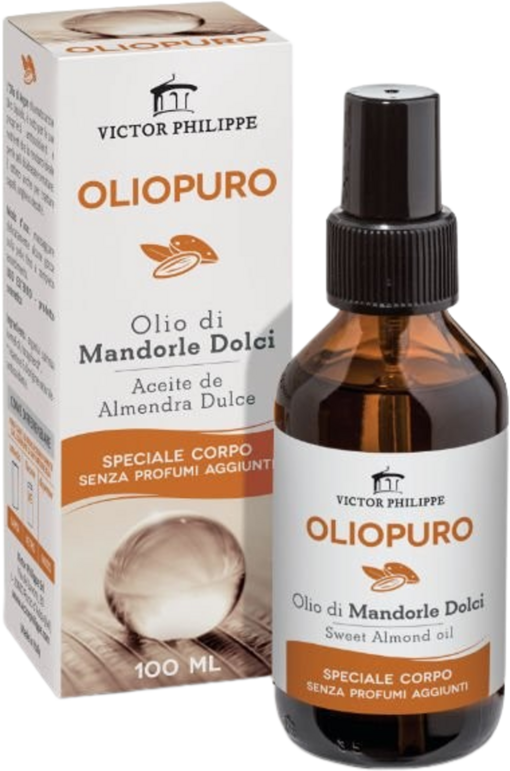 VICTOR PHILIPPE  OLIOPURO Sweet Almond Oil, 100 ml