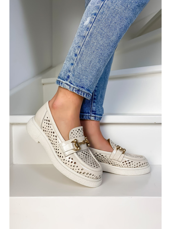 Mocassins E303E10 Naplak Ghiaccio - Semerdjian