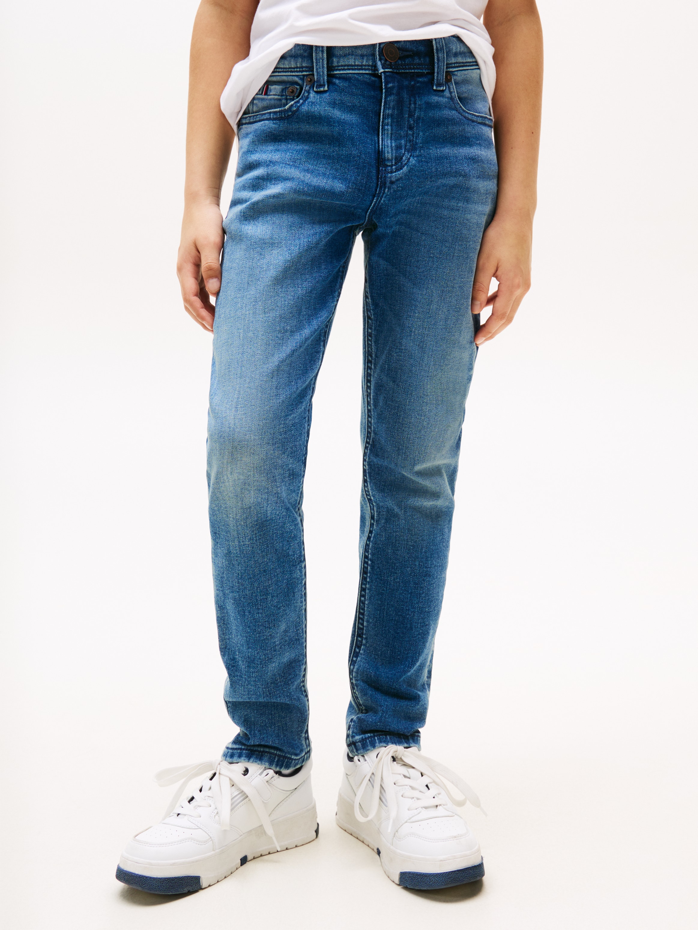 Tommy Hilfiger Slim-fit-Jeans »SCANTON VINTAGE DENIM«, für Kinder bis 16 Jahre, n cooler Waschungi