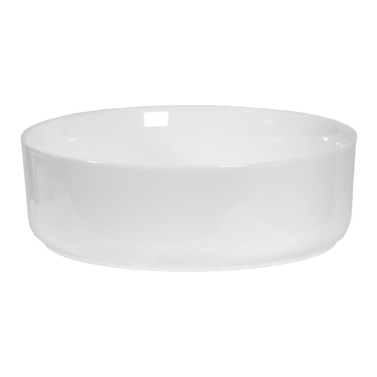 Brauer Circle waskom keramiek 36cm wit glans