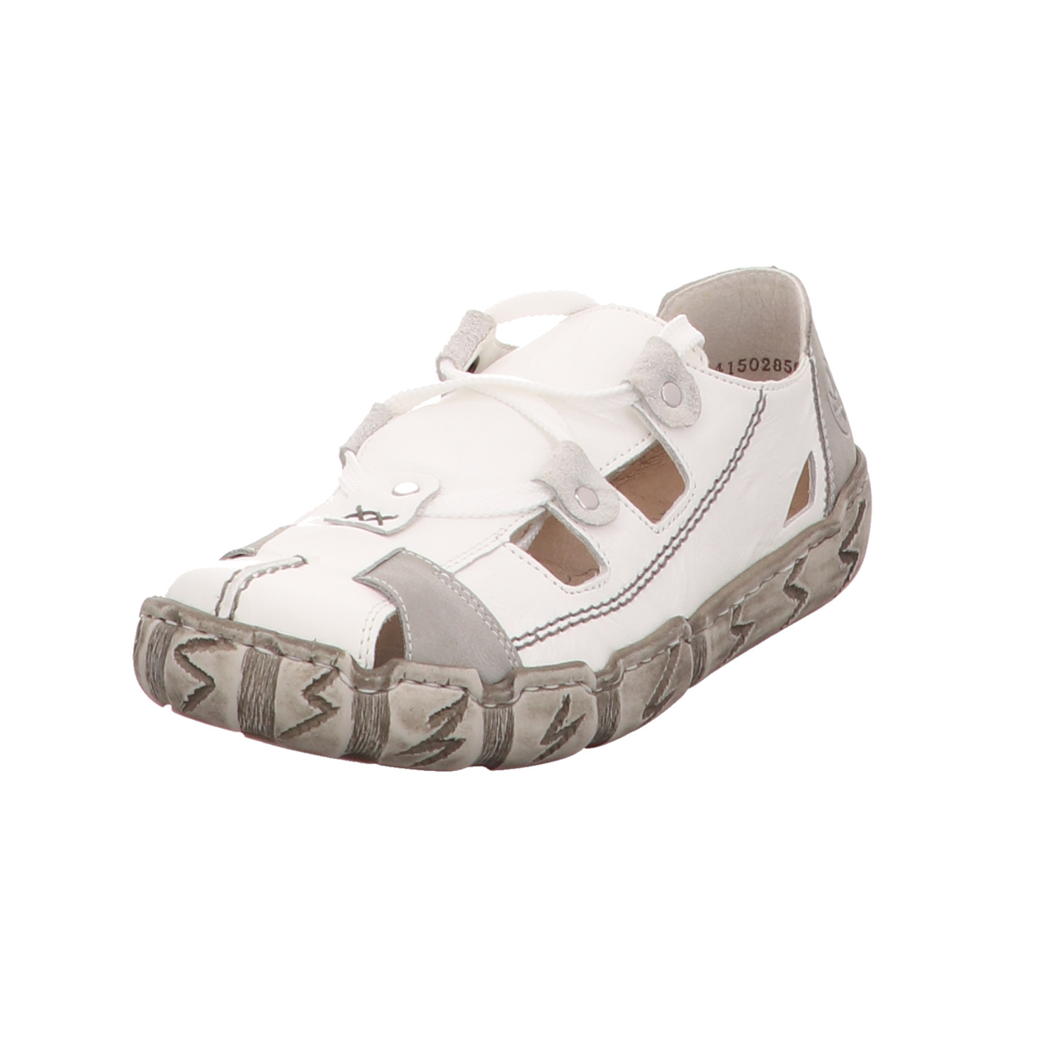 Rieker Slipper weiß/kombi. weiss/weiss kombi