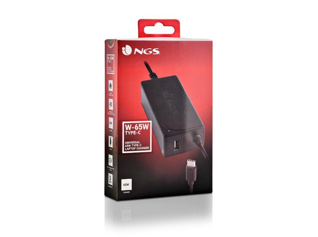 CARREGADOR NGS W-65WTYPEC TYPE-C 65W
