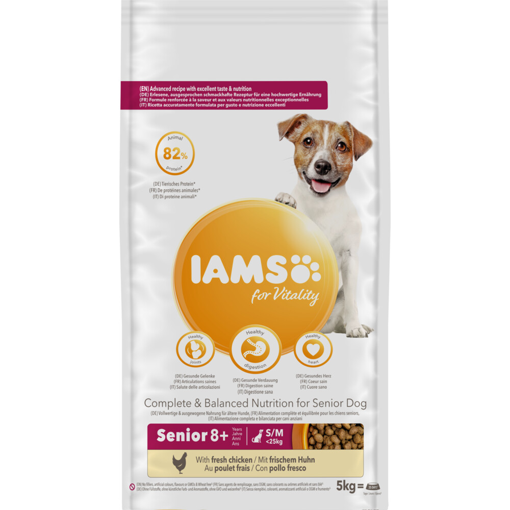 Iams Dog Senior Small - Medium Kip5 kg