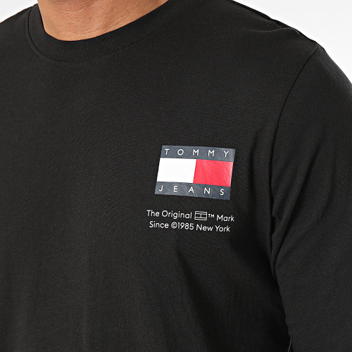 Lot De 2 Tee Shirt Manches Longues Slim Flag 8278 Noir Blanc