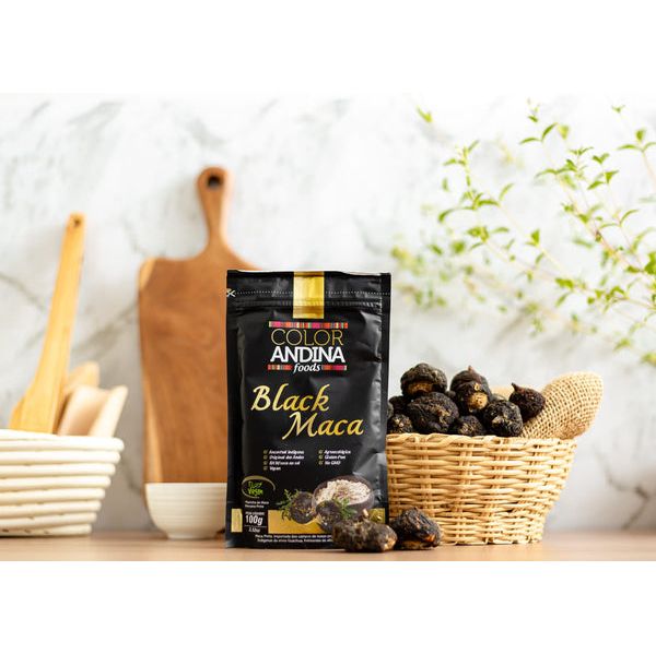 Color Andina Foods Maca Peruana Preta em Pó 100% Pura 100g