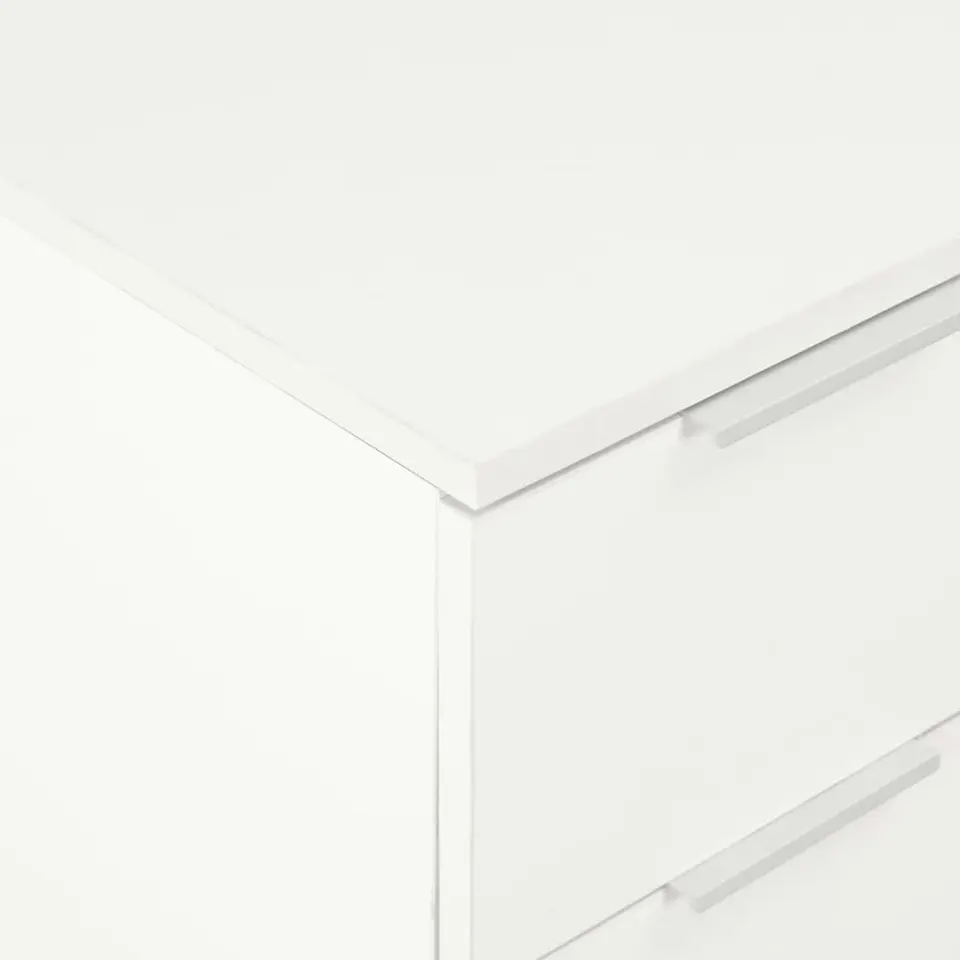 vidaXL - Dressoir - Wit - Bewerkt hout