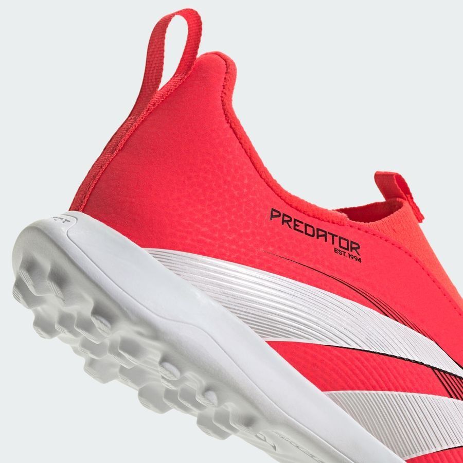 adidas Predator League Laceless TF Pure Victory - Lucid Red/Blanc/Noir Enfant