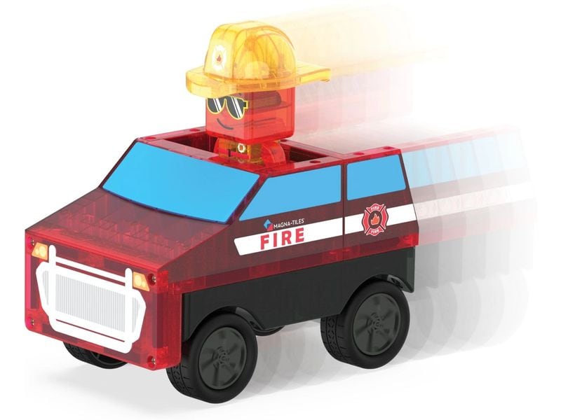 Magna-Tiles Fire Rescue 27 Teile Rettungs- und Bau-Set mit 27 magnetischen Teilen