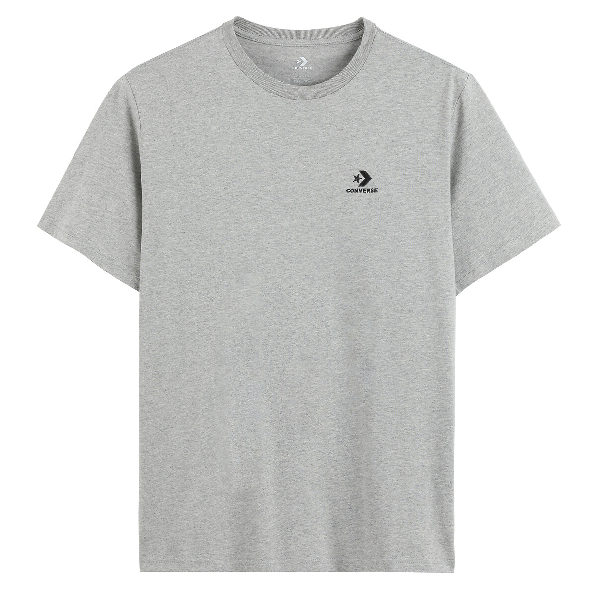 CONVERSE<br>Camiseta unissex, manga curta, com estampa de estrela e chevron