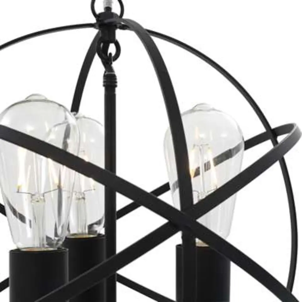 vidaXL - Plafond Lamp - Zwart - Metaal