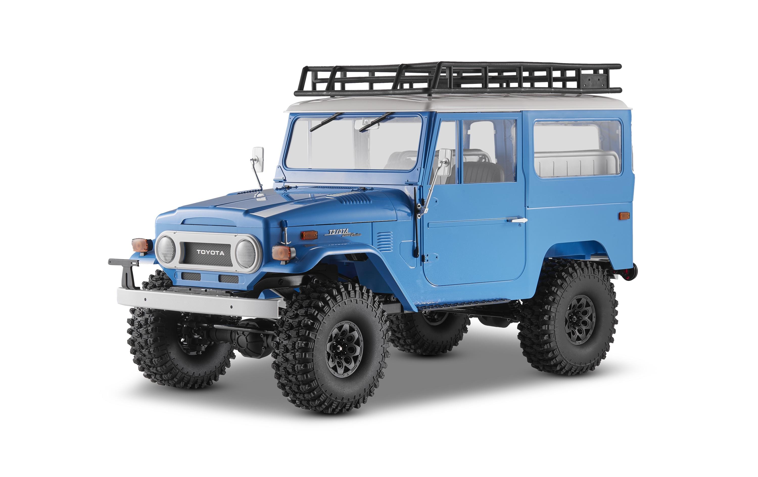 Scale Crawler Toyota Land Cruiser FJ40 Blau, ARTR, 1:10<br>Detailgetreuer Scaler mit ABS-Hardbody