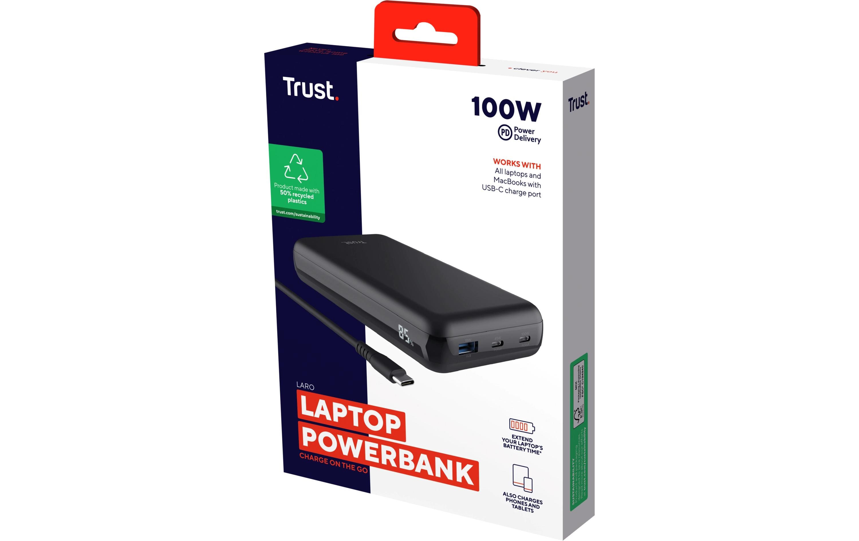 Powerbank Laro 100W 10000 mAhPowerbank mit einer Kapazität von 10.000 mAh