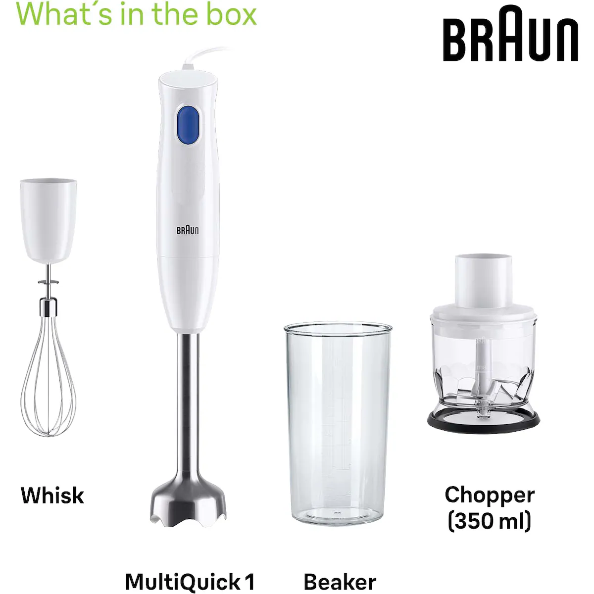 Braun Multiquick 1 Stavmikser MQ10202M