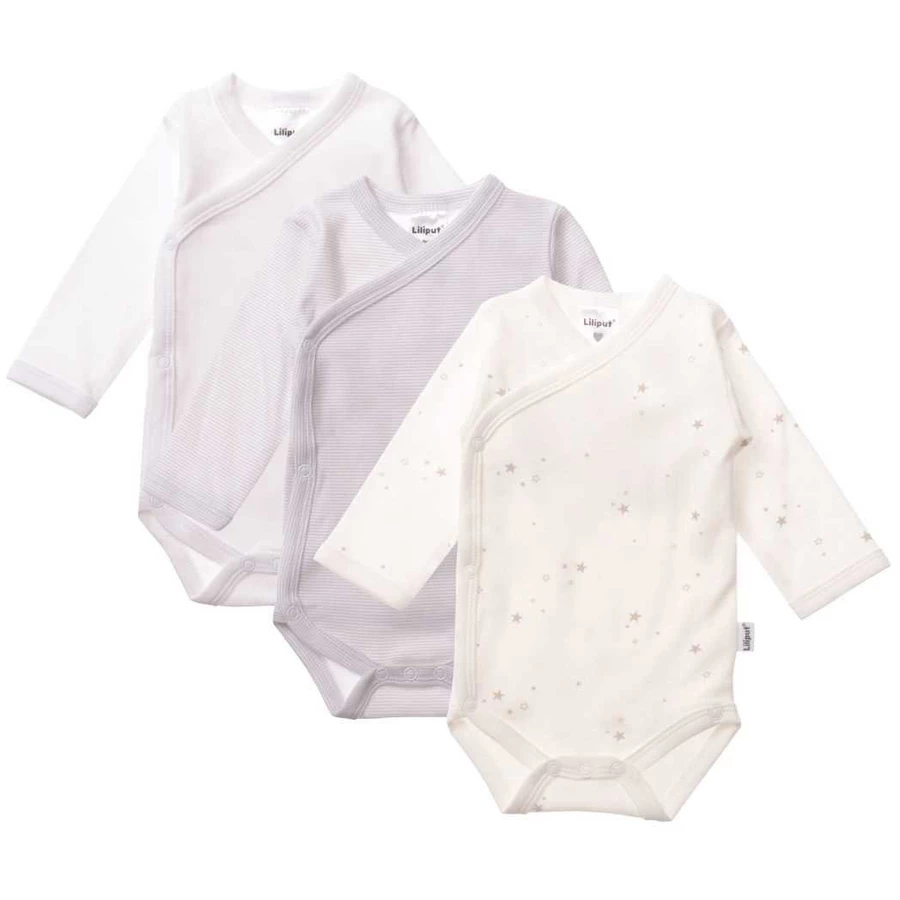 Liliput Baby-Bekleidung 3-tlg. weiß und grau
