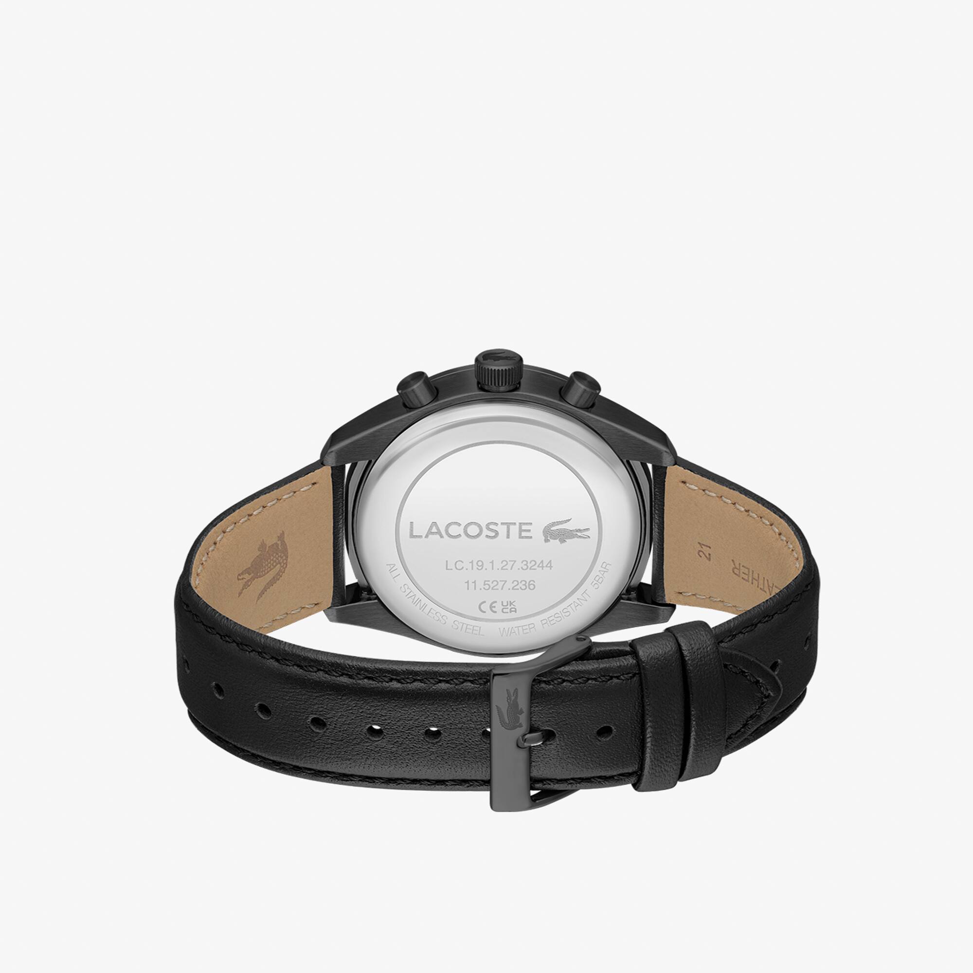 Boston Chronograph aus Leder Uhren - Weiss - Lacoste - Herren