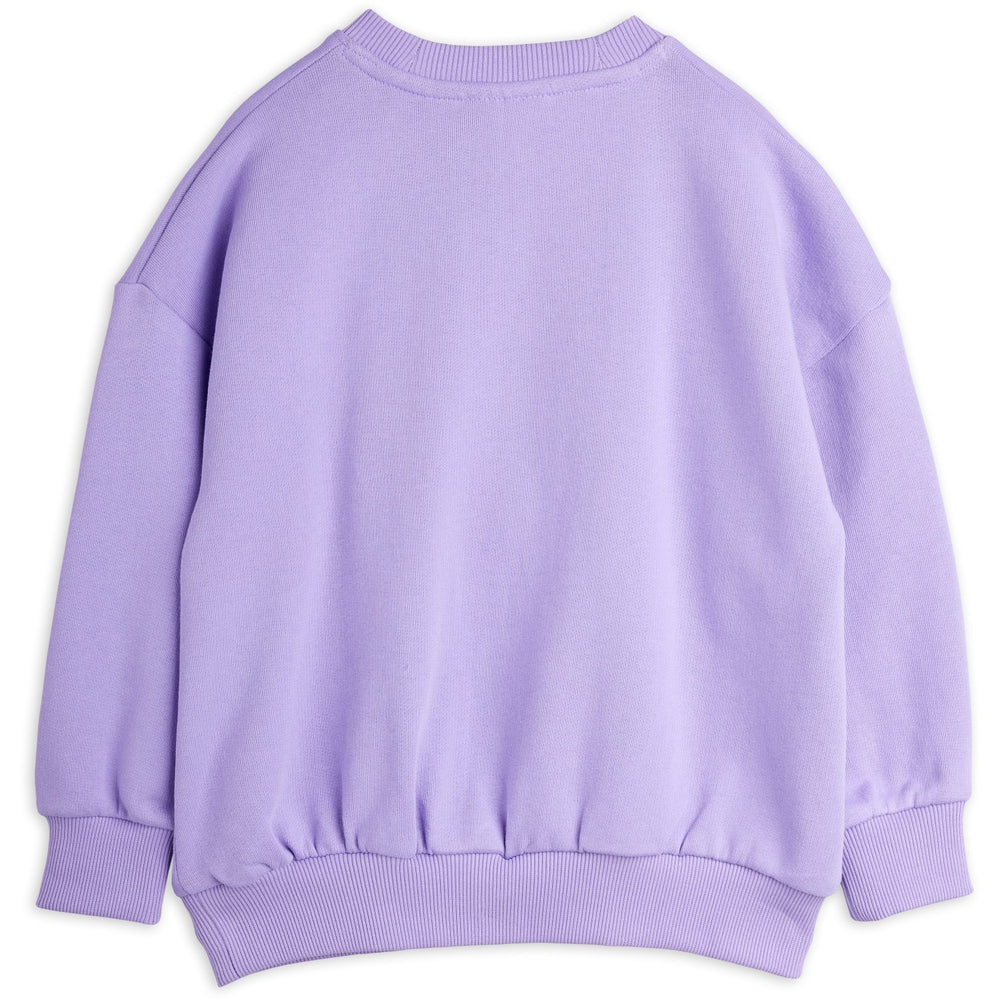 Køb Mini Rodini Purple Cat Med Bowtie Chenille Sweatshirt