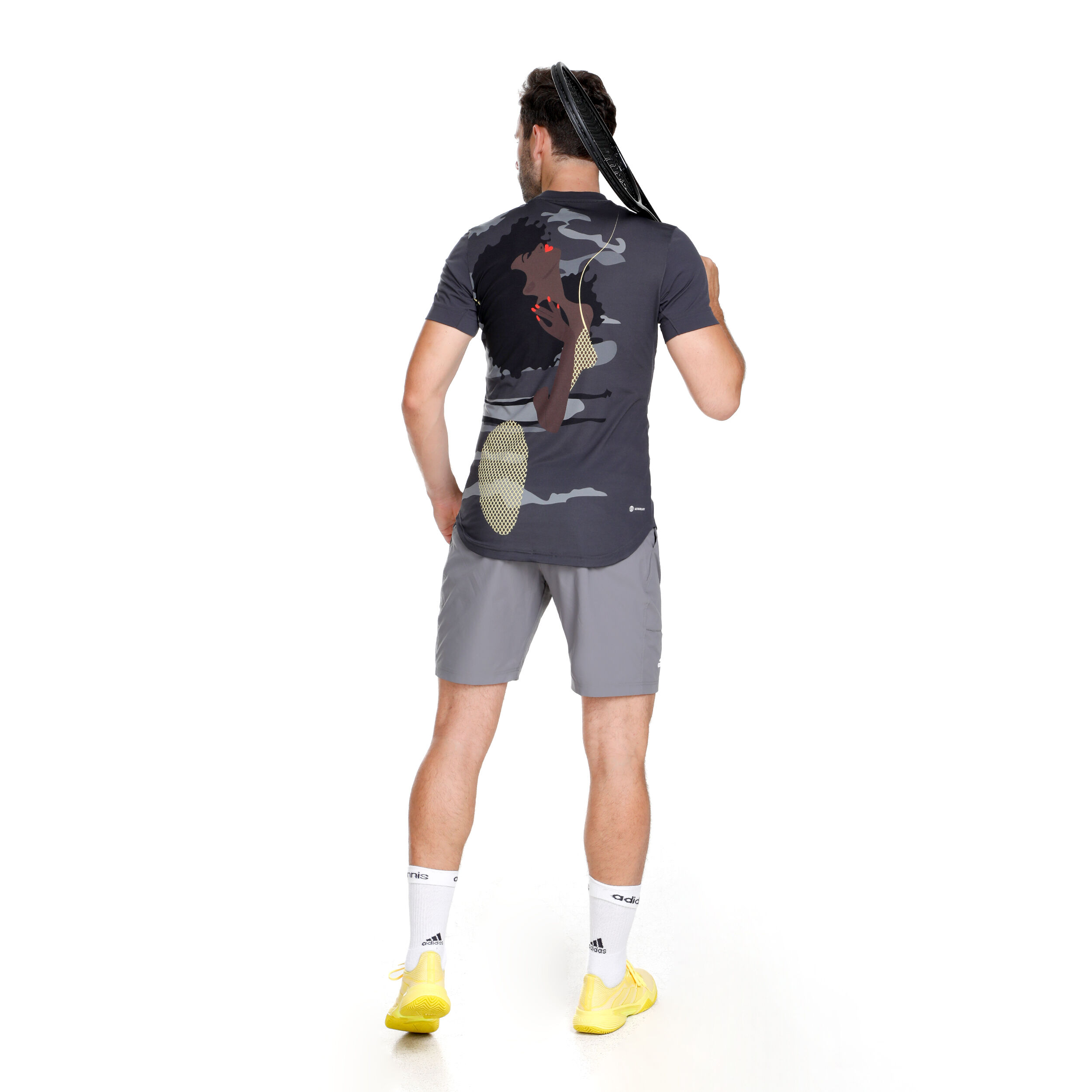 adidas New York Printed T-shirt Hommes - Gris