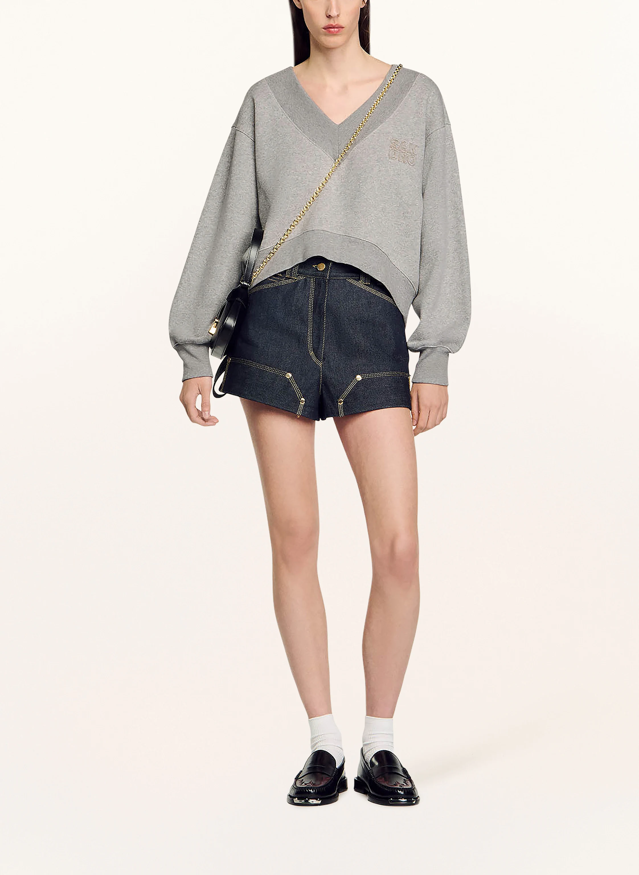 SANDRO Cropped-Sweatshirt