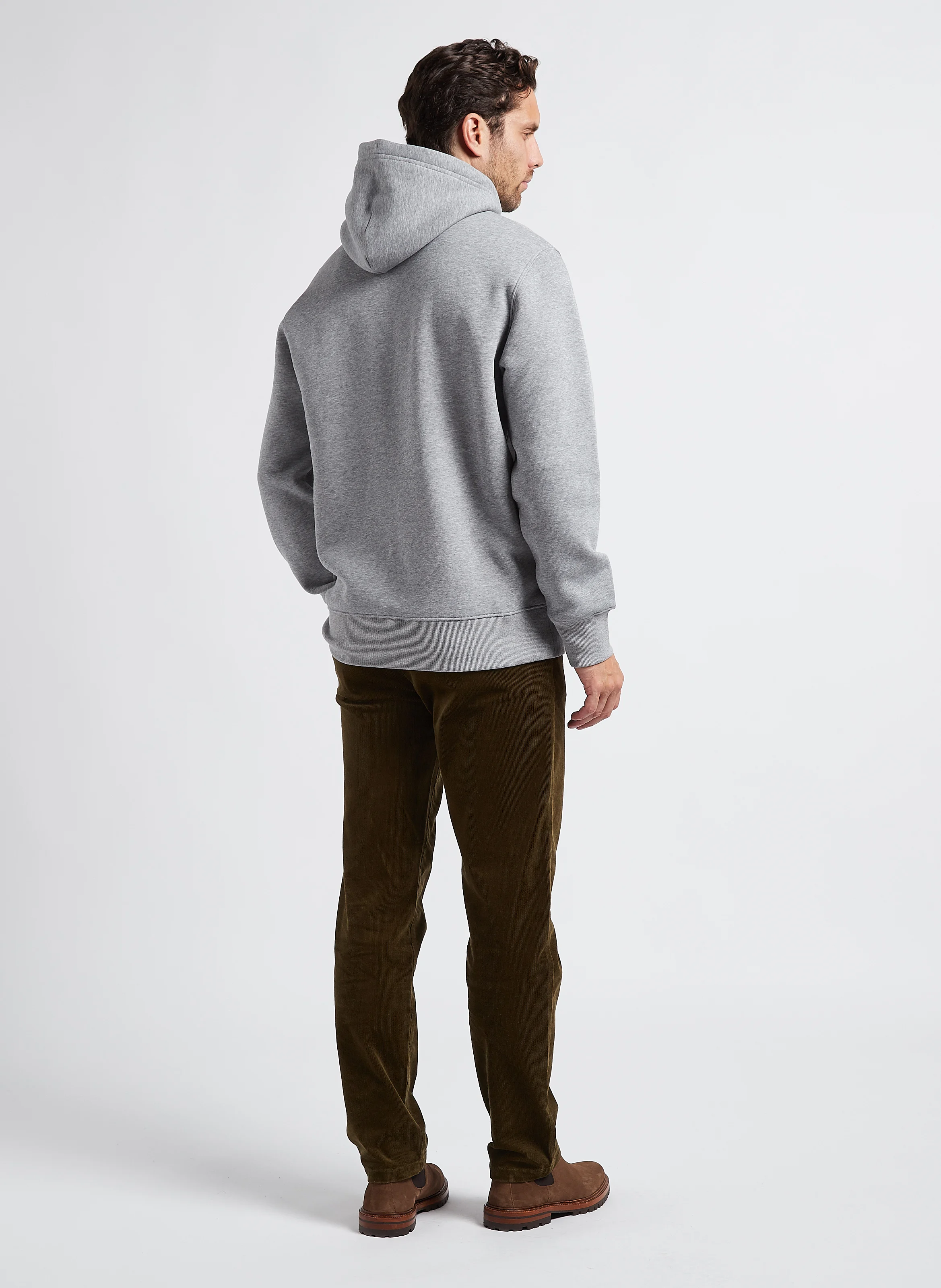 Sweat à capuche regular-fit en coton mélangé | Gris
