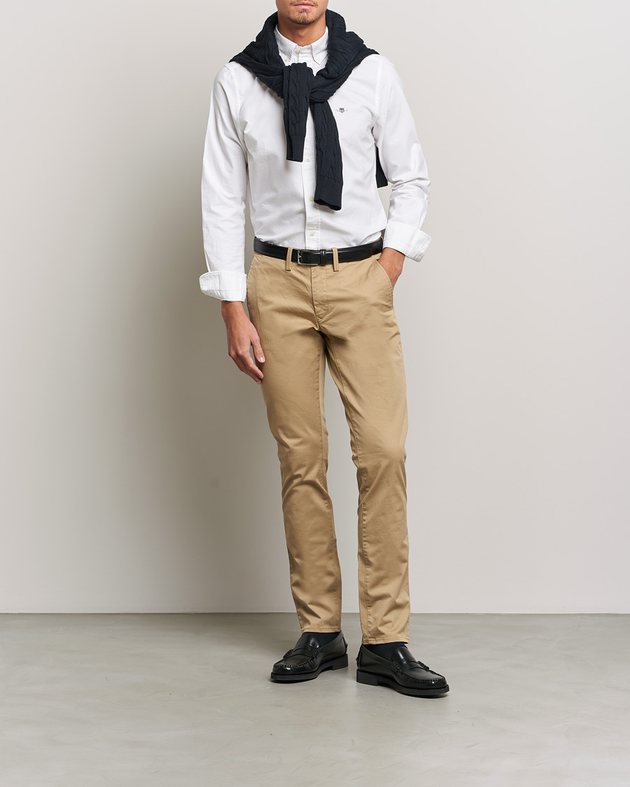 GANT Slim Fit Oxford Shirt White