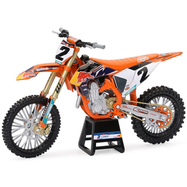 New Ray - Maquette moto 1/12 KTM 450 SX-F Red Bull C. Webb Orange / Blanc / Bleu / Jaune