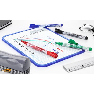 BIC VELLEDA LIQUID INK TANK - Marqueur effaçable - pointe ogive - bleu