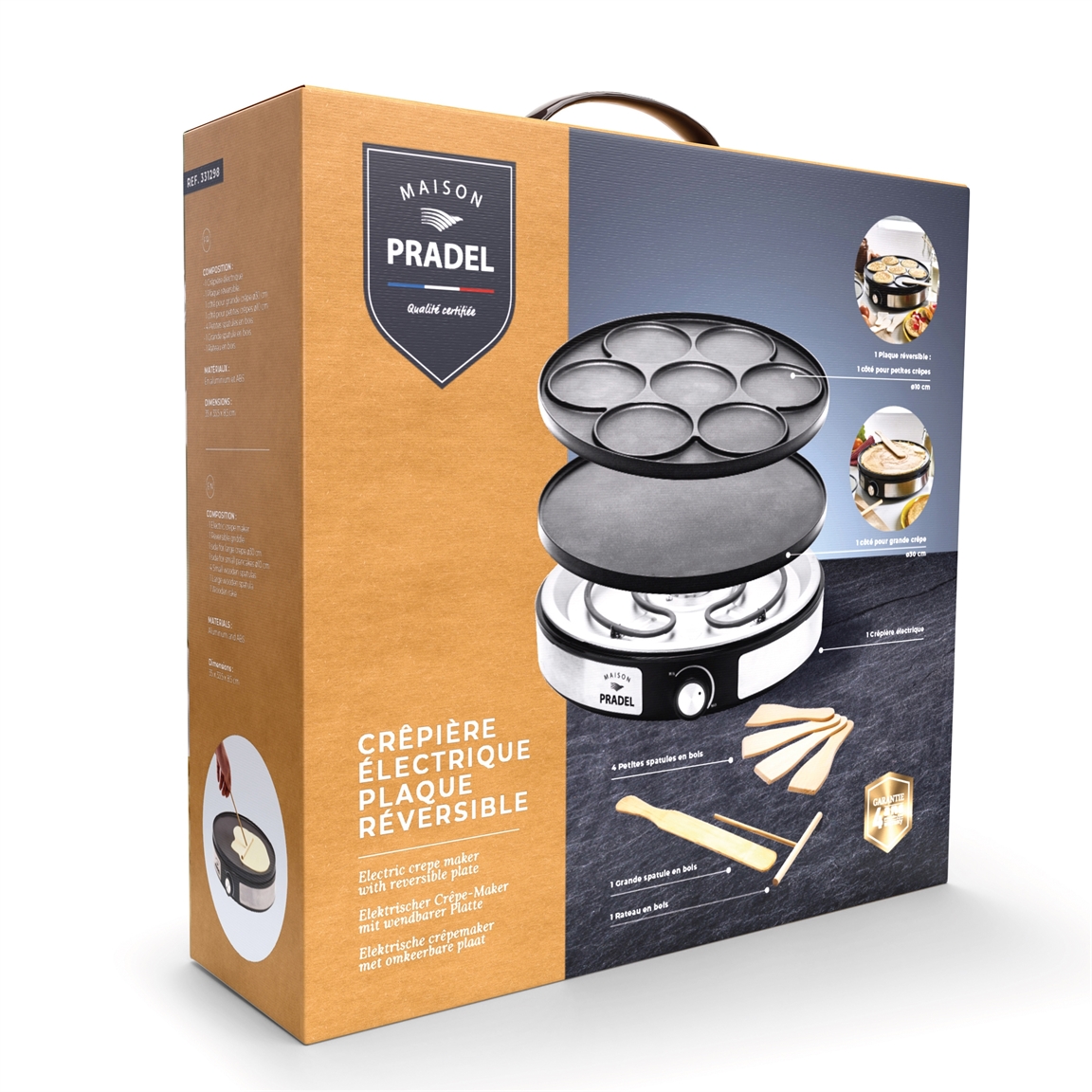 Crêpière électrique réversible Pradel France ®