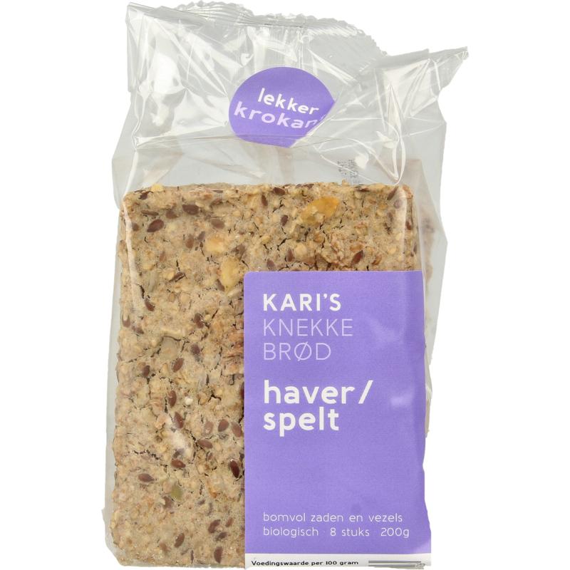 Kari’S Crackers Knekkebrod Haver/Spelt Bio (200 gr)
