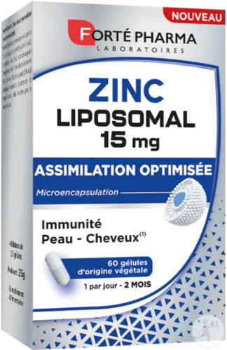 Forté Pharma Zinc Liposomal 15mg 60 Gélules