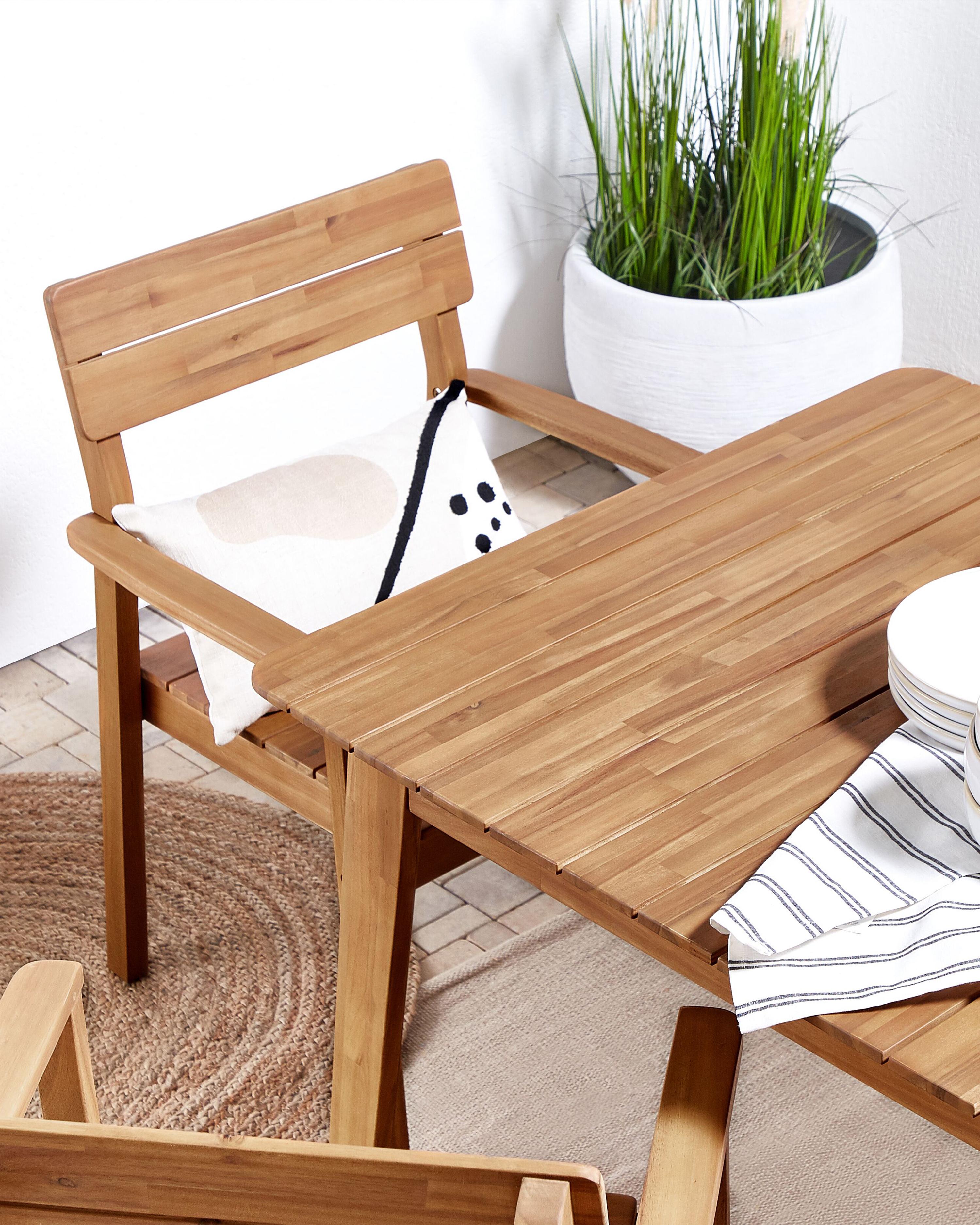 Set van 4 tuinstoelen FORNELLI Acaciahout Bruin