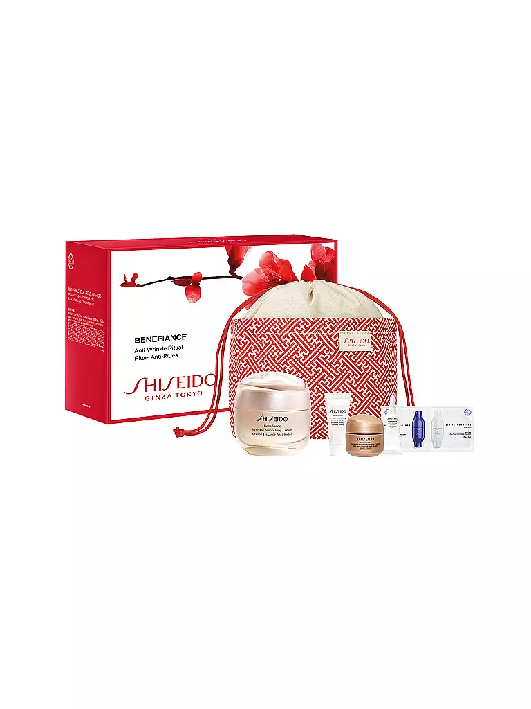 SHISEIDO Geschenkset - BENEFIANCE Wrinkle Smoothing Cream Pouch Set 50ml / 15ml / 5ml / 3ml keine Farbe
